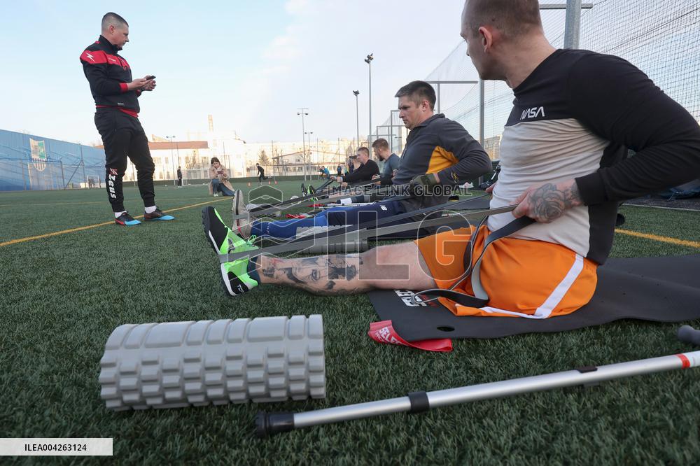 Amputee football team in Kharkiv