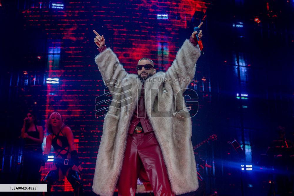 Maluma performs at Movistar Arena
