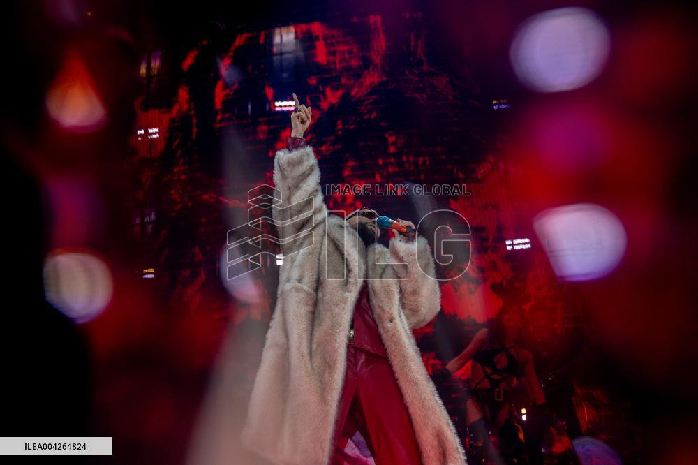 Maluma performs at Movistar Arena