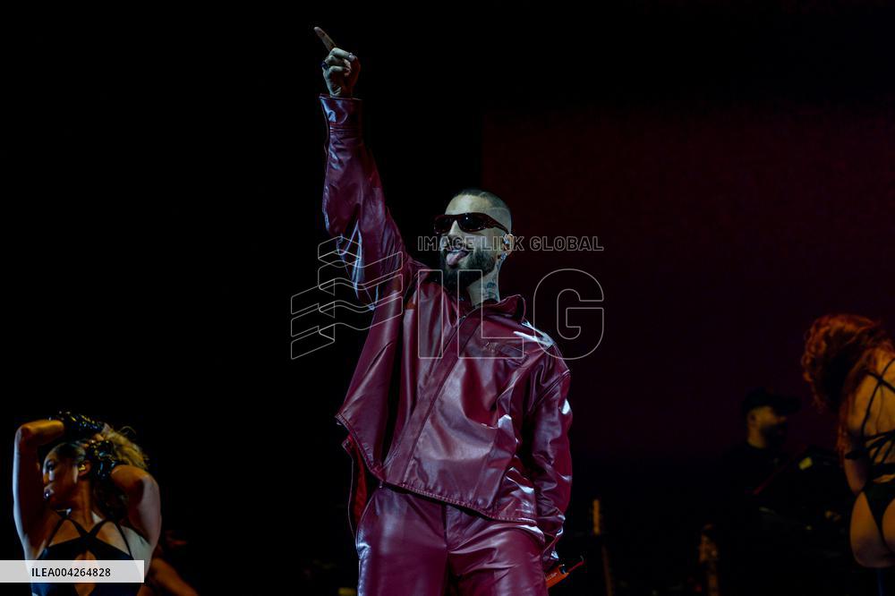 Maluma performs at Movistar Arena