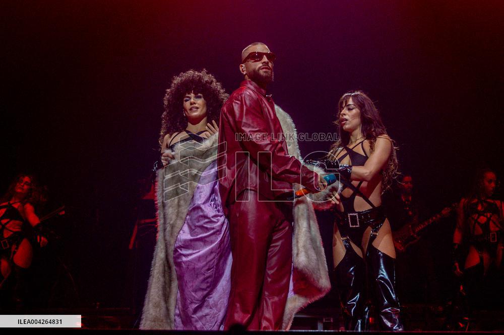 Maluma performs at Movistar Arena