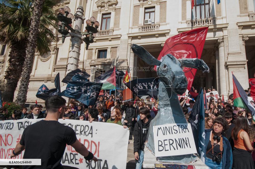 Rome Student Protest
