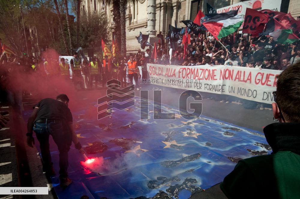 Rome Student Protest
