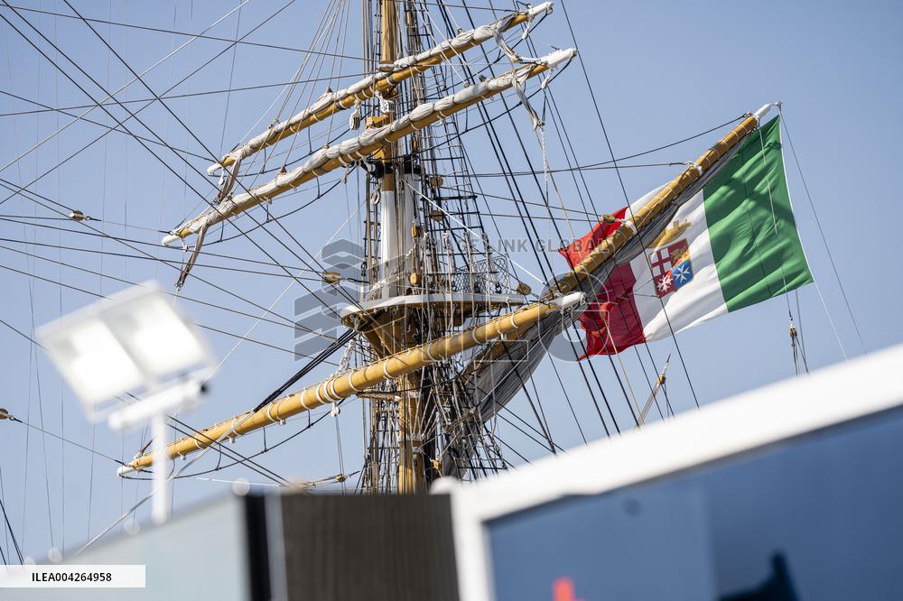 Meloni Welcomes Amerigo Vespucci in Ortona - Italy