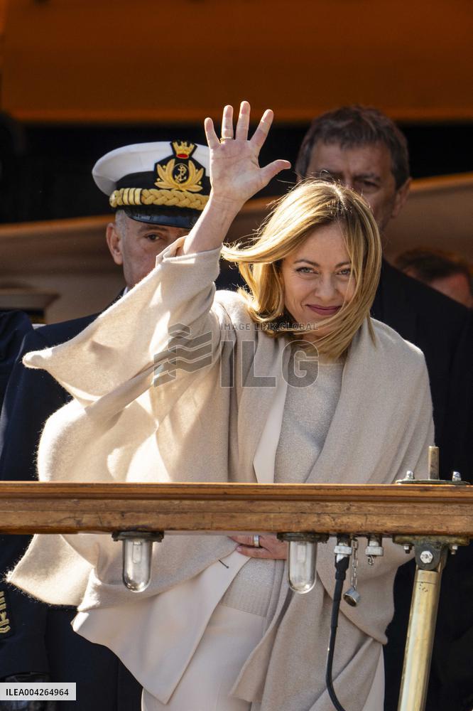 Meloni Welcomes Amerigo Vespucci in Ortona - Italy