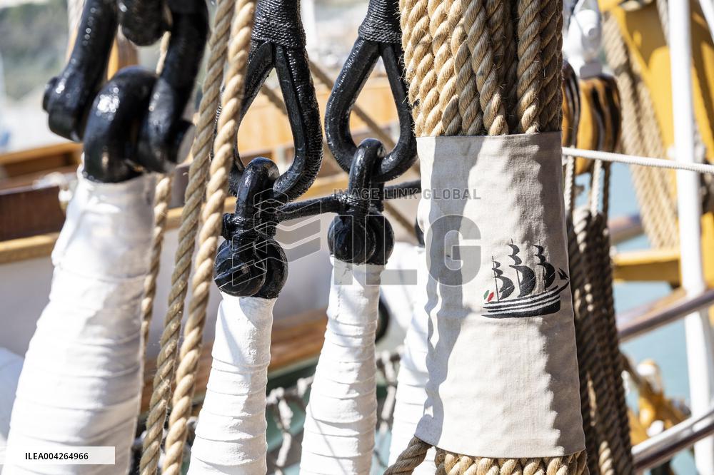 Meloni Welcomes Amerigo Vespucci in Ortona - Italy