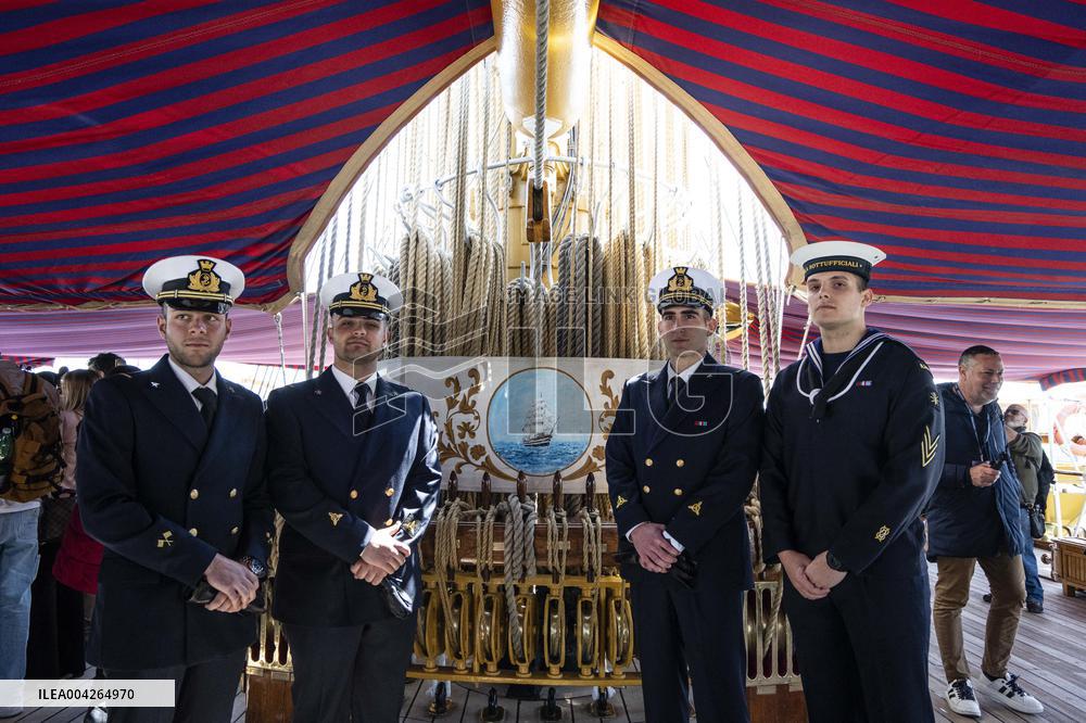 Meloni Welcomes Amerigo Vespucci in Ortona - Italy