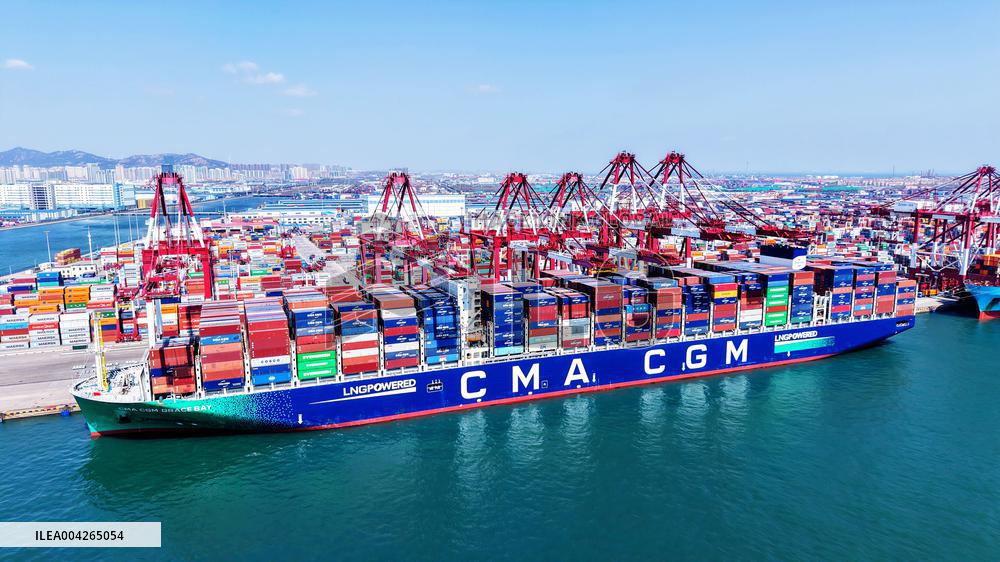 Qingdao Port Container Trade