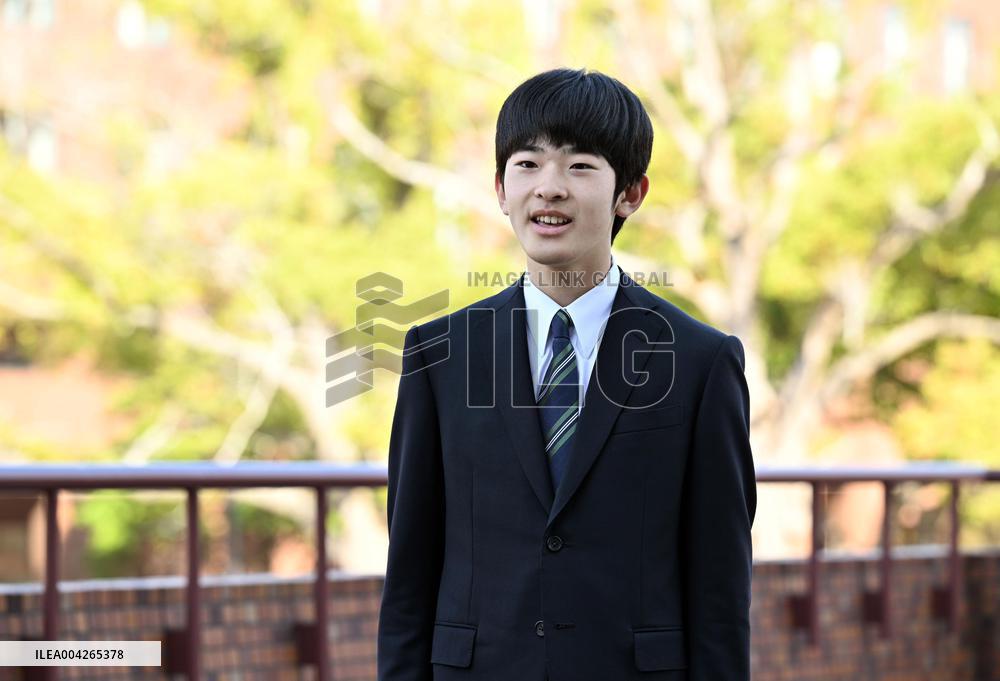 Japan's Prince Hisahito enters university