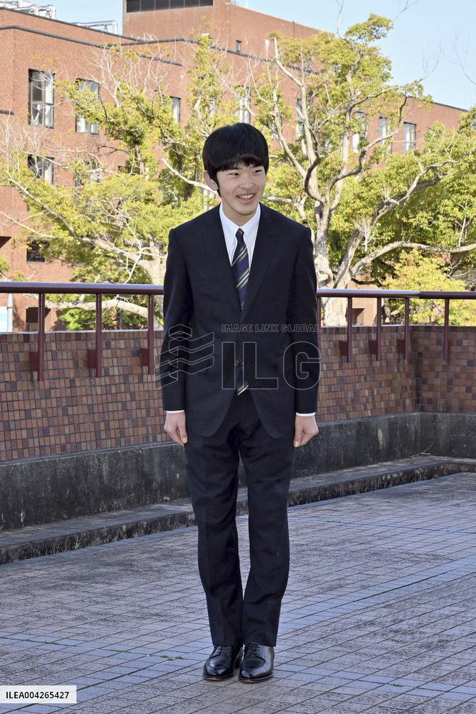 Japan's Prince Hisahito enters university