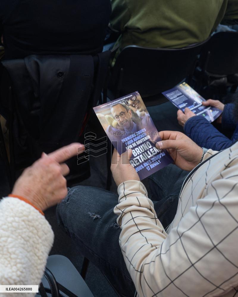 Bruno Retailleau Meeting LR Party Presidential Campaign in Toulon