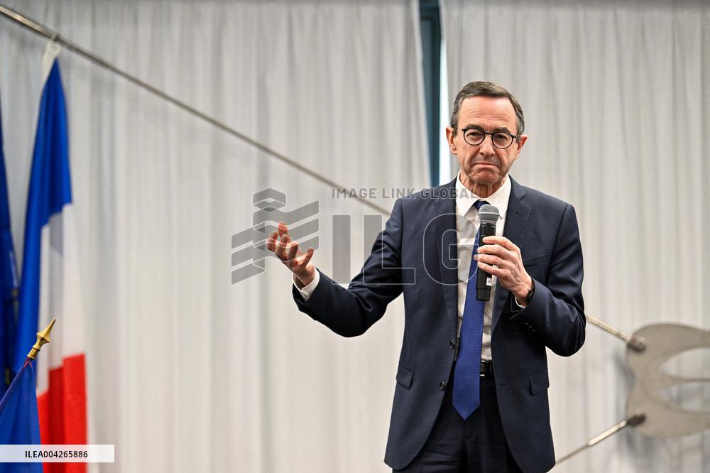 Bruno Retailleau Meeting LR Party Presidential Campaign in Toulon