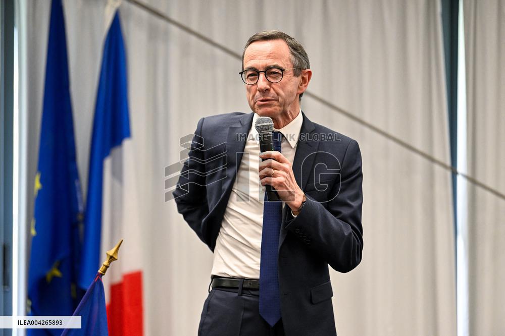 Bruno Retailleau Meeting LR Party Presidential Campaign in Toulon