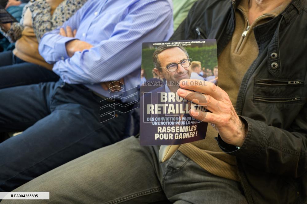Bruno Retailleau Meeting LR Party Presidential Campaign in Toulon