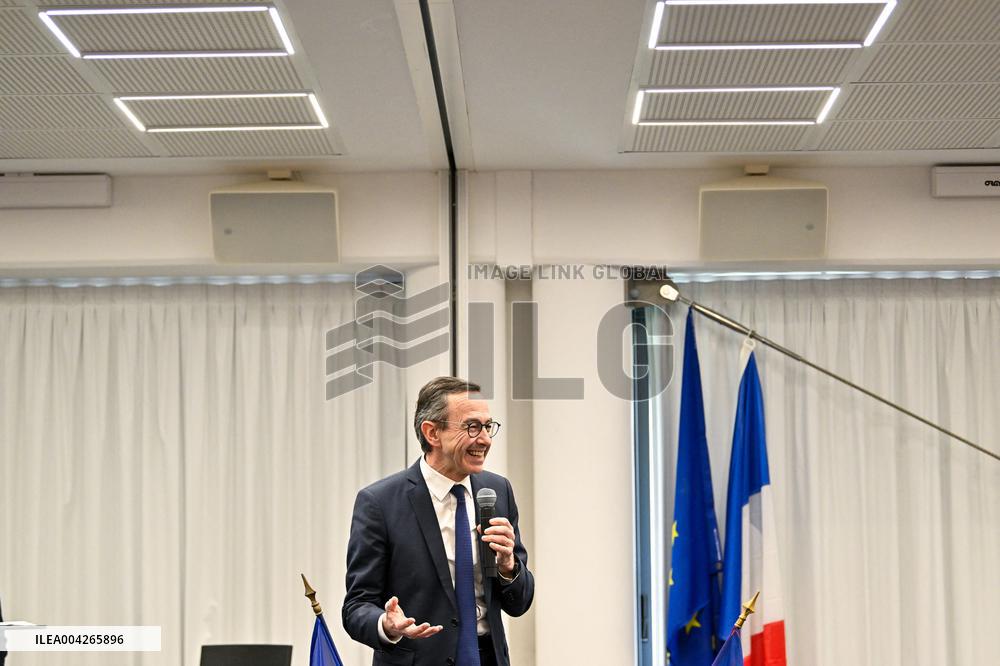 Bruno Retailleau Meeting LR Party Presidential Campaign in Toulon