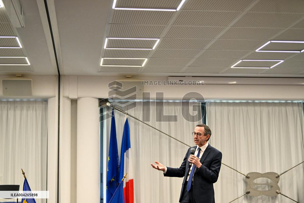 Bruno Retailleau Meeting LR Party Presidential Campaign in Toulon