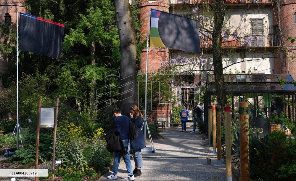 Philippe Starcks War Flags Installation for Fuori Salone - Milan