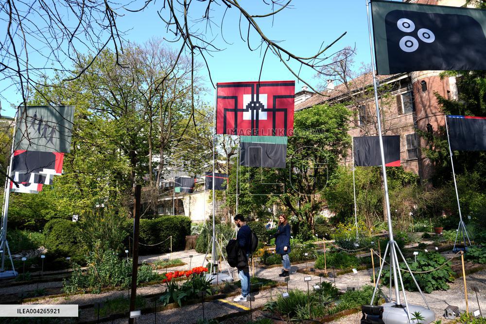 Philippe Starcks War Flags Installation for Fuori Salone - Milan