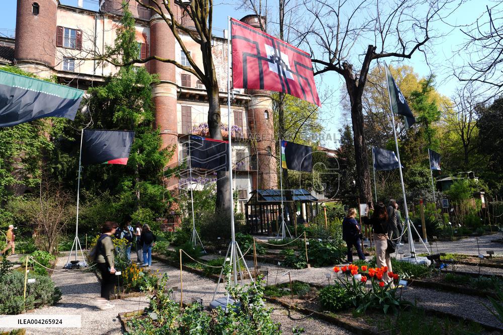 Philippe Starcks War Flags Installation for Fuori Salone - Milan