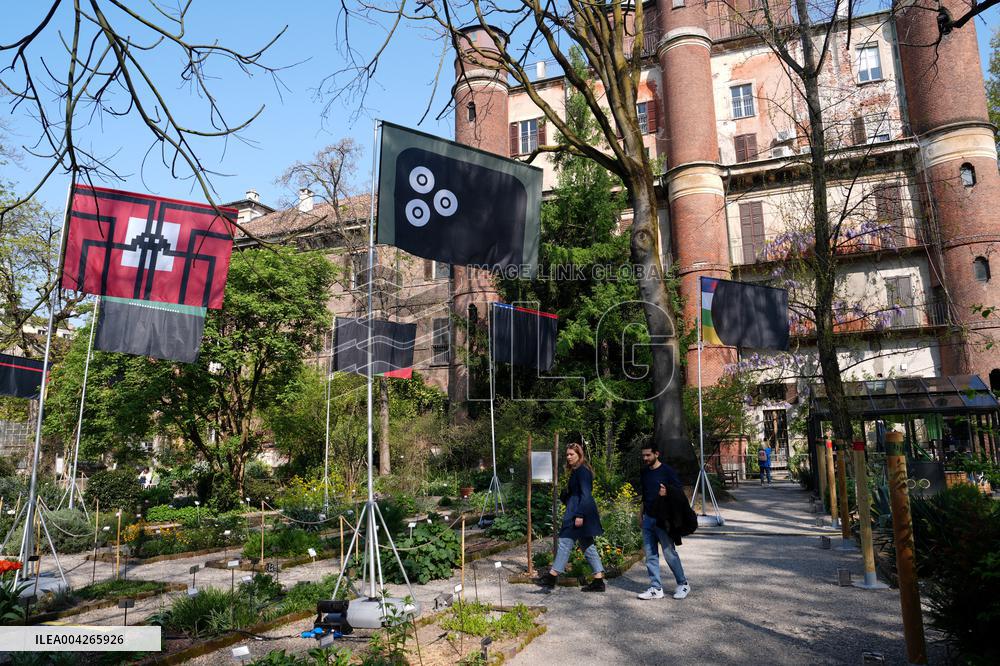 Philippe Starcks War Flags Installation for Fuori Salone - Milan