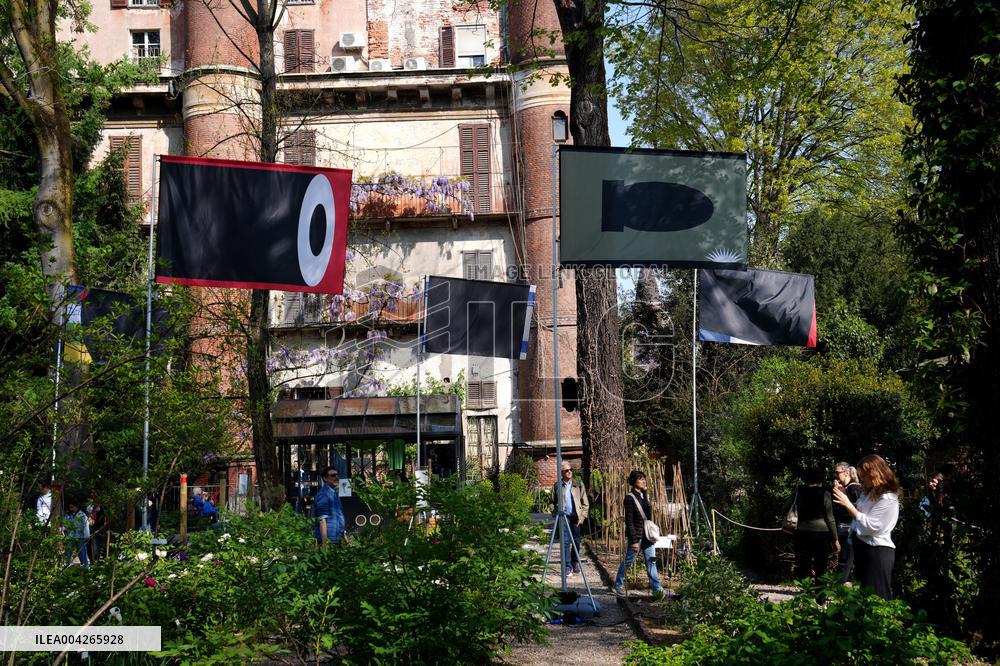 Philippe Starcks War Flags Installation for Fuori Salone - Milan