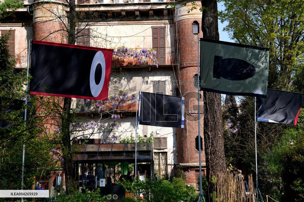 Philippe Starcks War Flags Installation for Fuori Salone - Milan