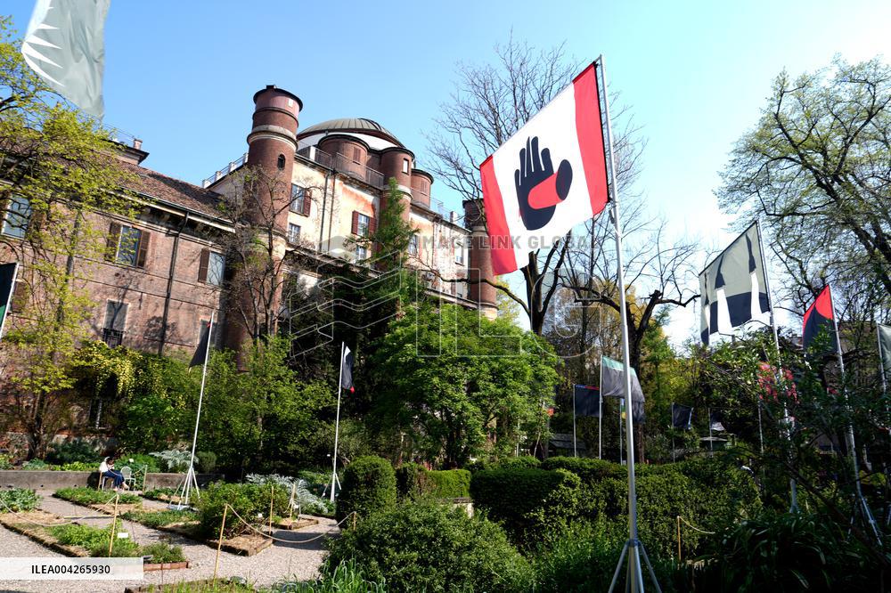 Philippe Starcks War Flags Installation for Fuori Salone - Milan
