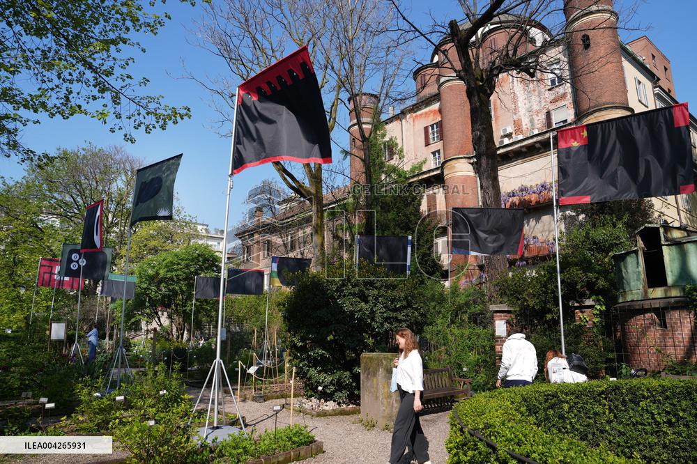 Philippe Starcks War Flags Installation for Fuori Salone - Milan