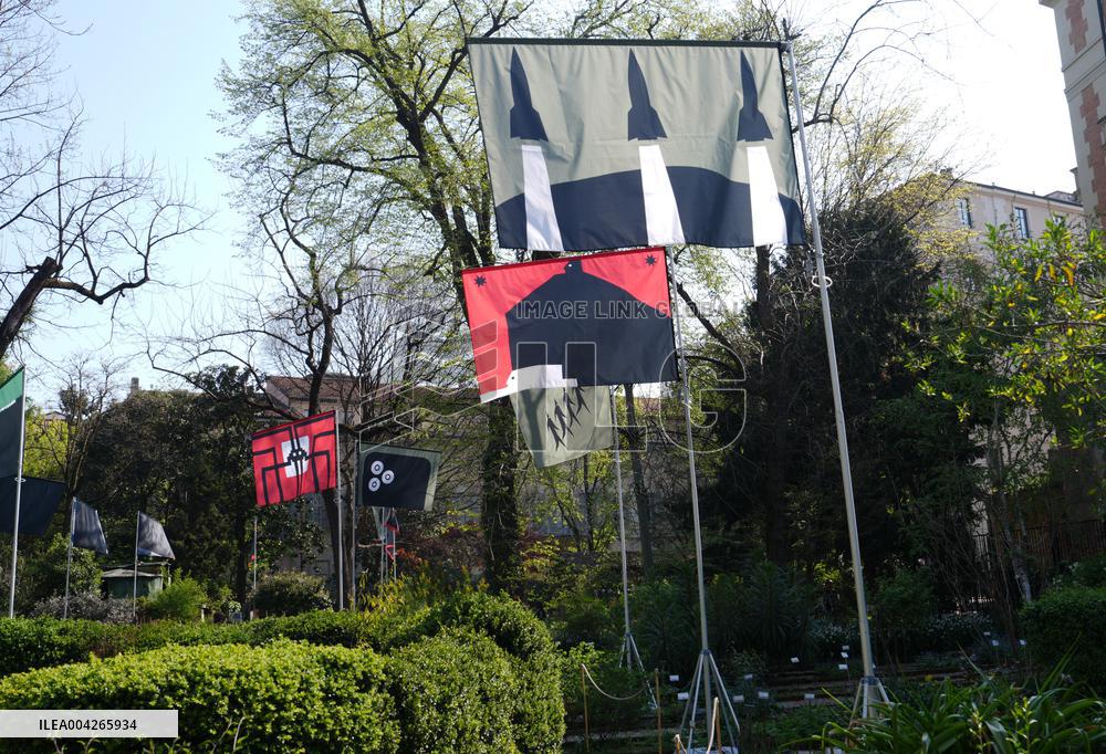 Philippe Starcks War Flags Installation for Fuori Salone - Milan