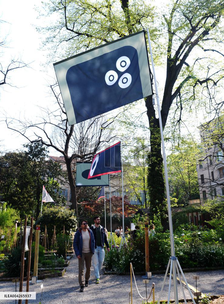 Philippe Starcks War Flags Installation for Fuori Salone - Milan