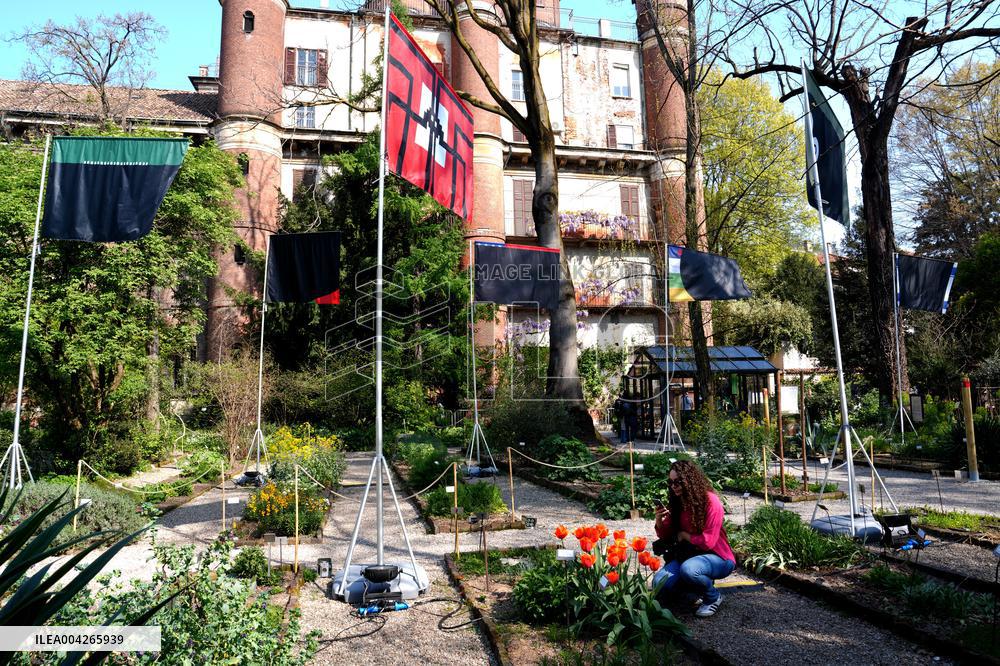Philippe Starcks War Flags Installation for Fuori Salone - Milan