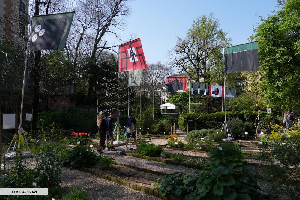 Philippe Starcks War Flags Installation for Fuori Salone - Milan