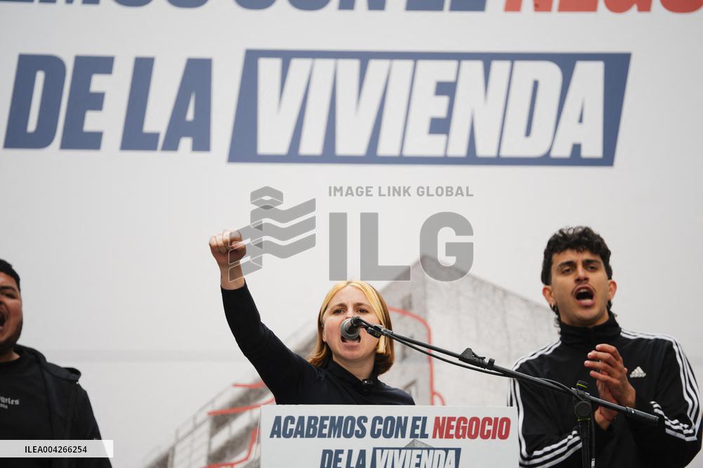 Demonstration For The Right To Decent Housing - Madrid