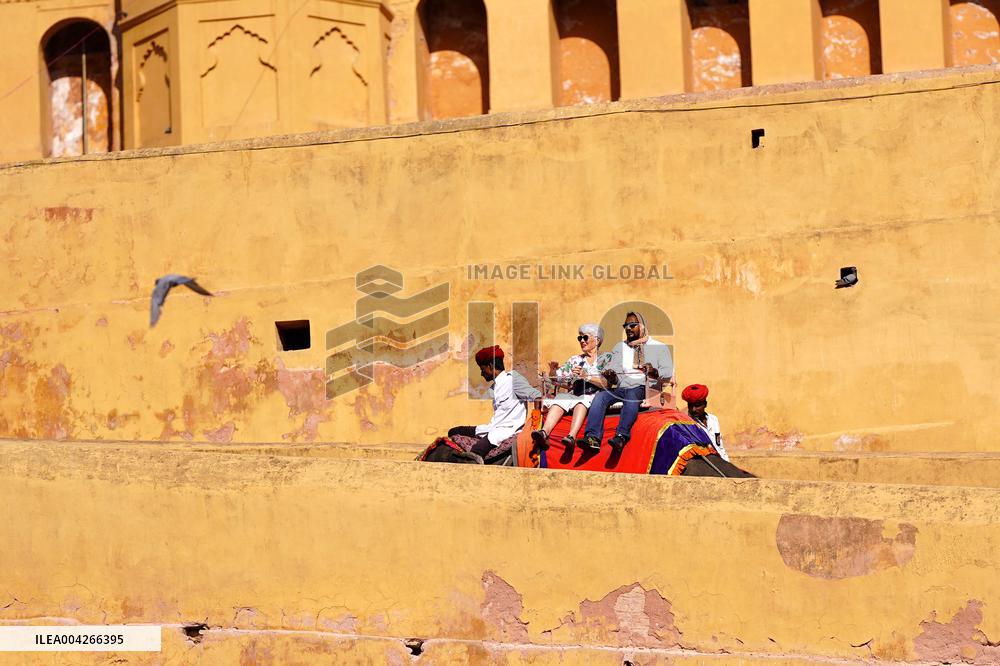 Touristic Elephant Ride - India