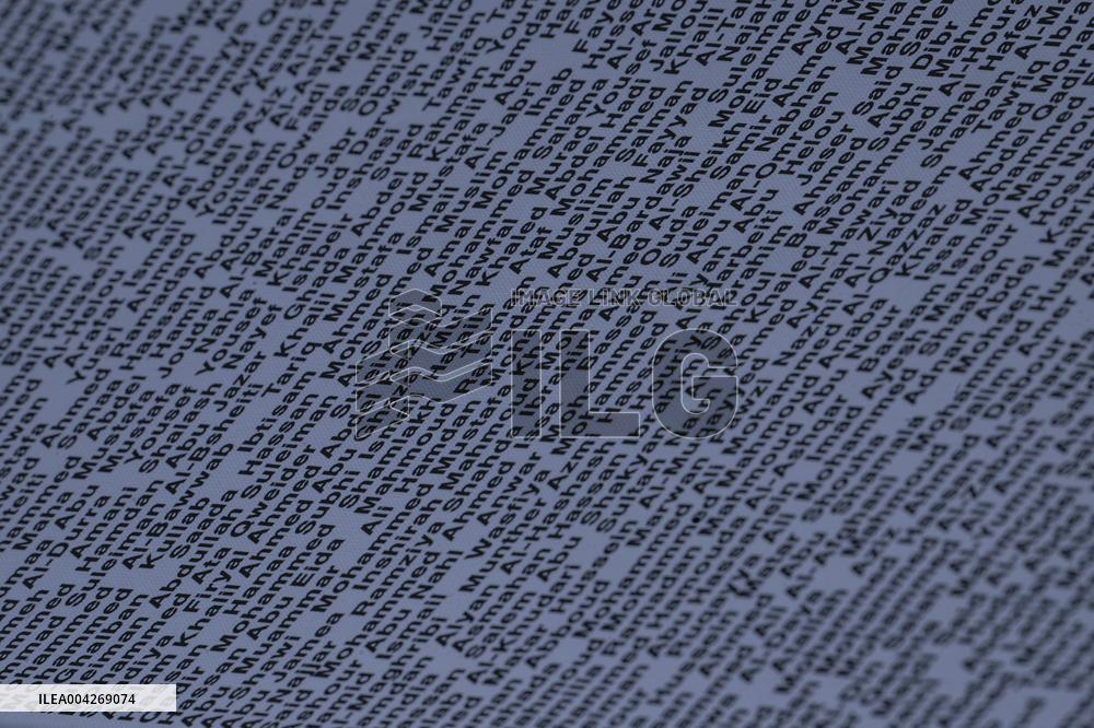 Pro-Palestinian protestors march from the National Gallery to ICE Headquarters in Washington, DC, on Saturday April 5, 2025. Thi