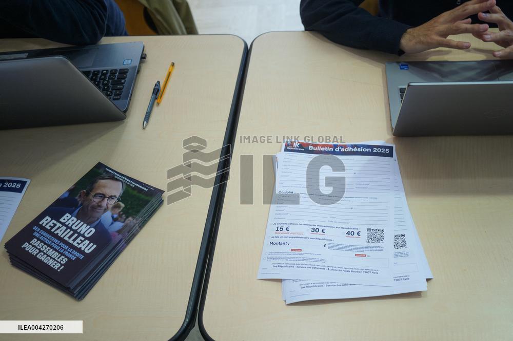 Bruno Retailleau Meeting LR Party Presidential Campaign in Marseille