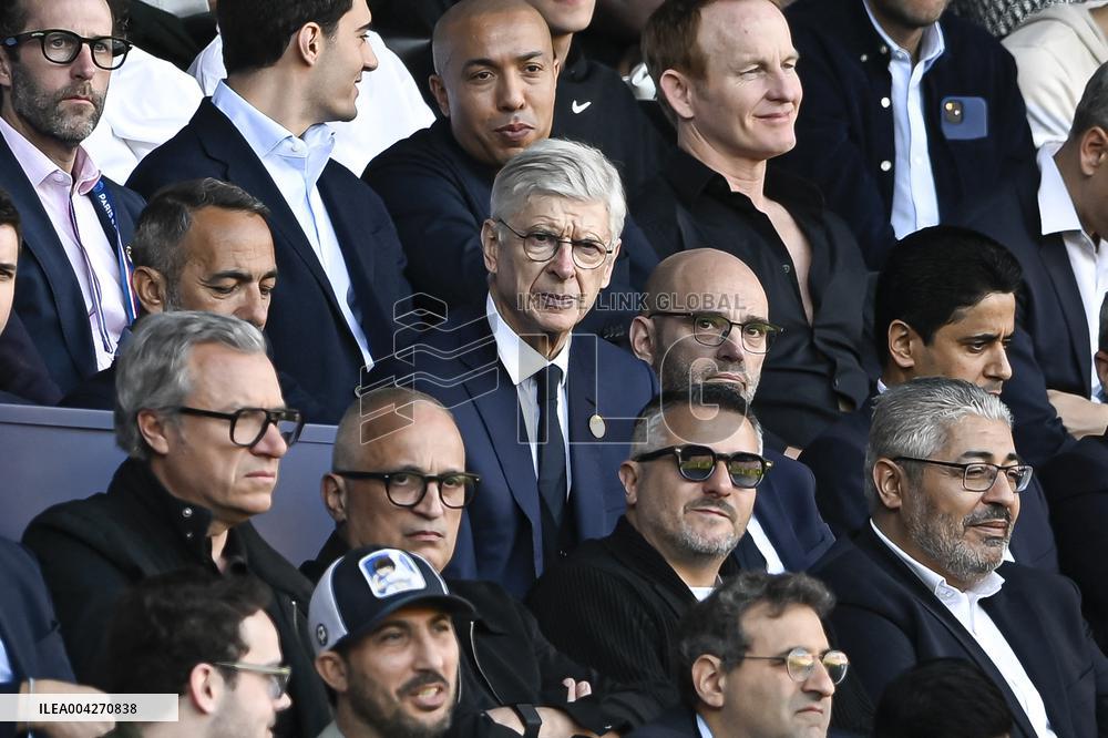 Celebrities at Ligue 1 McDonalds - Paris Saint-Germain v Angers SCO