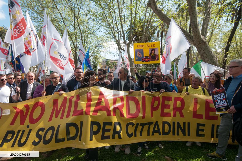 M5s Demonstration Against Rearmament - Milan