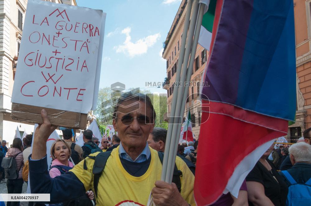 M5s Demonstration Against Rearmament - Milan