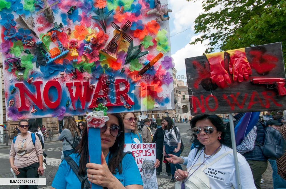 M5s Demonstration Against Rearmament - Milan