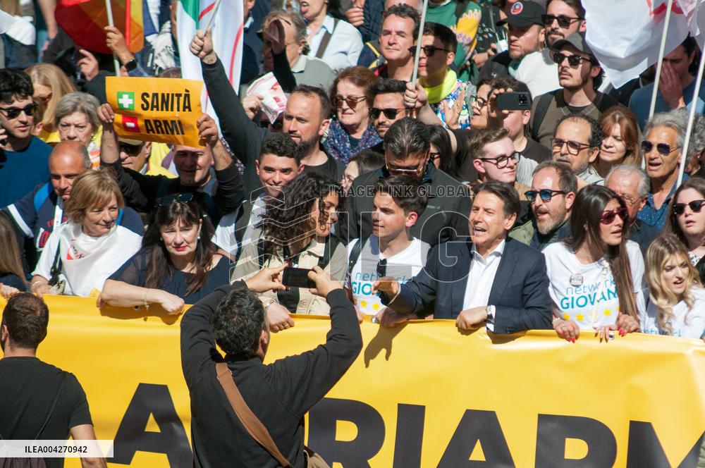 M5s Demonstration Against Rearmament - Milan