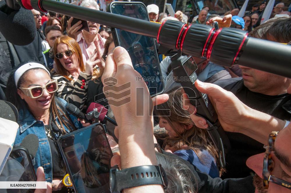M5s Demonstration Against Rearmament - Milan