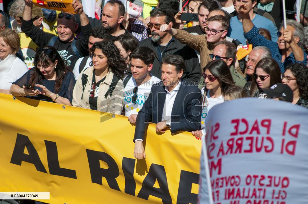 M5s Demonstration Against Rearmament - Milan