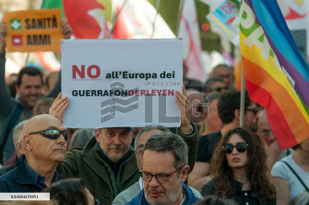 M5s Demonstration Against Rearmament - Milan