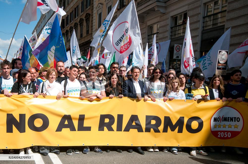 M5s Demonstration Against Rearmament - Milan