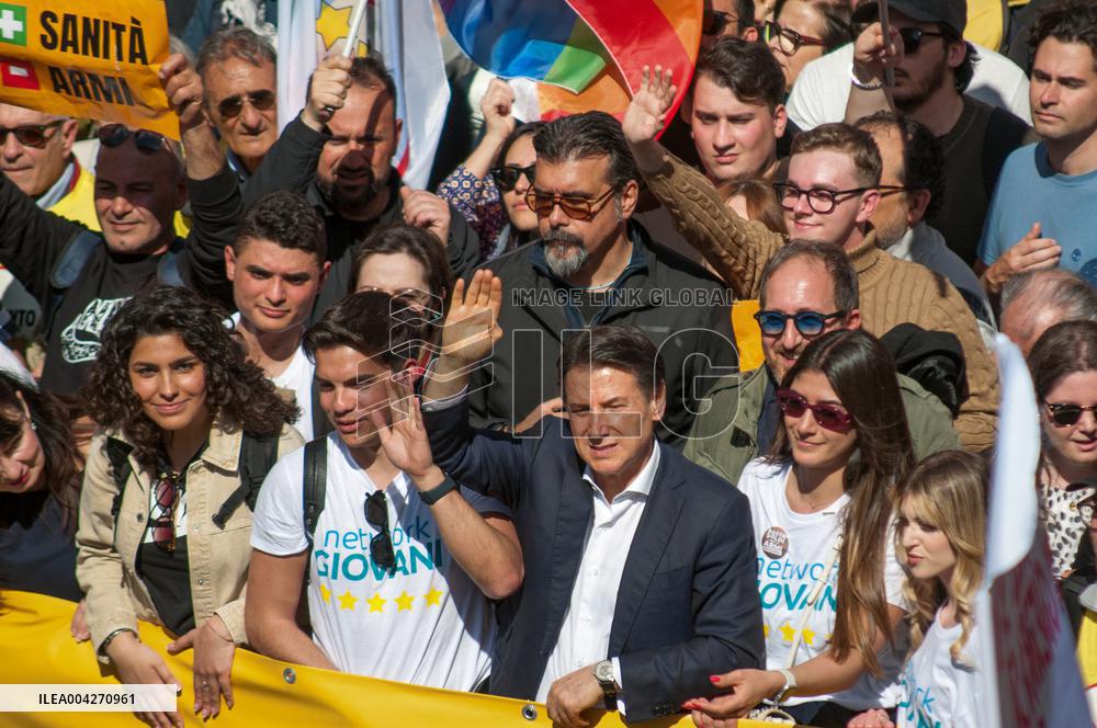 M5s Demonstration Against Rearmament - Milan
