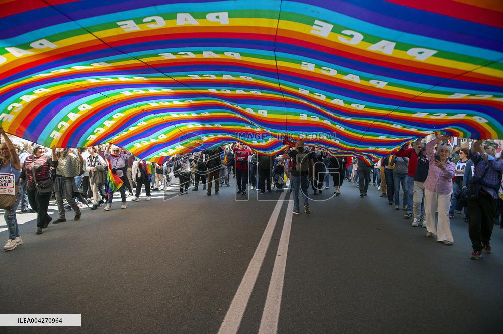 M5s Demonstration Against Rearmament - Milan