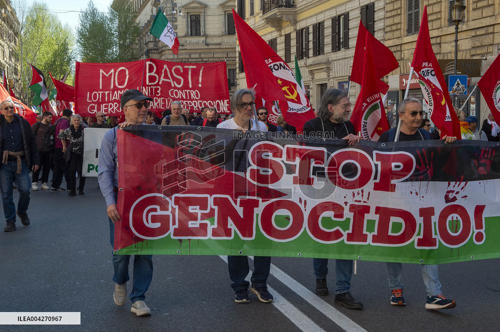 M5s Demonstration Against Rearmament - Milan