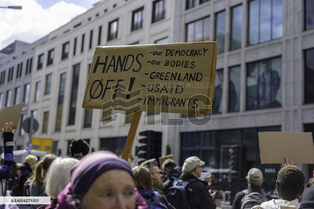 Demonstration against Tesla and Musk - Berlin