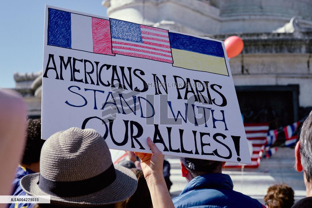 Anti-Trump Hands Off Rally - Paris